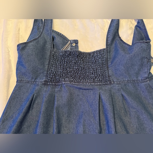 Denim Blue Button-Down Dress - Picture 12 of 14